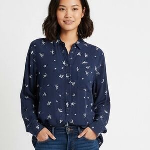 Starry Alanna Buttonup Art Deco Western Novelty Blouse by BeachLunchLounge